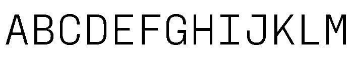 PPFraktionMono Light Instance Font UPPERCASE
