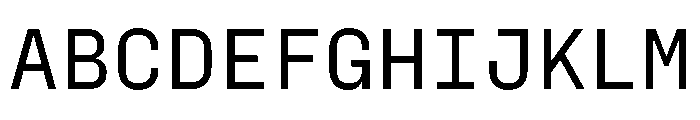 PPFraktionMono Medium Instance Font UPPERCASE