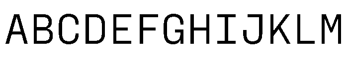 PPFraktionMono Regular Instance Font UPPERCASE