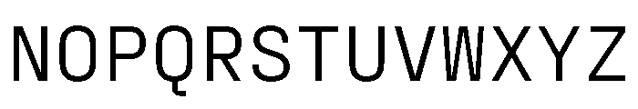 PPFraktionMono Regular Instance Font UPPERCASE