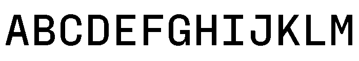 PPFraktionMono Semibold Instance Font UPPERCASE