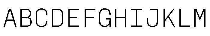 PPFraktionMono Thin Instance Font UPPERCASE