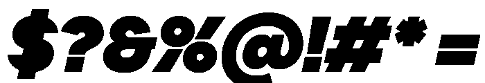 PPFrama BlackItalic Instance Font OTHER CHARS