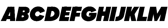 PPFrama BlackItalic Instance Font UPPERCASE