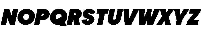 PPFrama BlackItalic Instance Font UPPERCASE