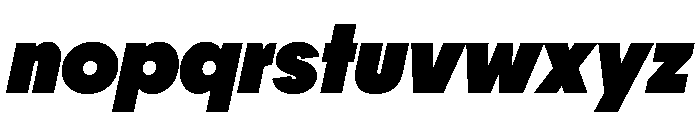 PPFrama BlackItalic Instance Font LOWERCASE