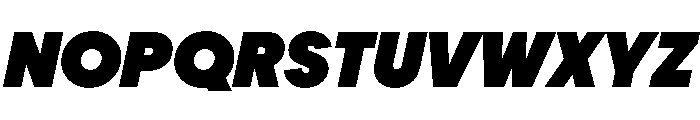 PPFrama BlackItalic Font UPPERCASE