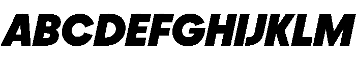 PPFrama ExtraboldItalic Instance Font UPPERCASE
