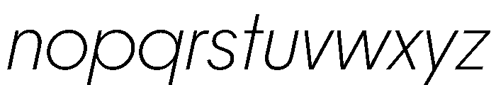 PPFrama ExtralightItalic Instance Font LOWERCASE