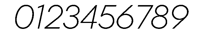PPFrama ExtralightItalic Font OTHER CHARS