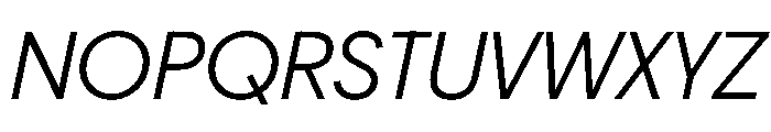 PPFrama LightItalic Instance Font UPPERCASE