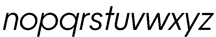 PPFrama LightItalic Instance Font LOWERCASE
