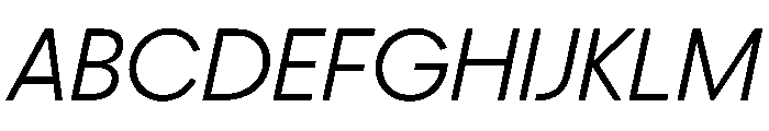 PPFrama LightItalic Font UPPERCASE