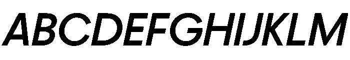 PPFrama MediumItalic Instance Font UPPERCASE