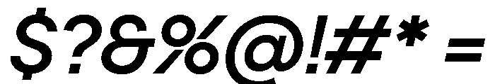 PPFrama MediumItalic Font OTHER CHARS