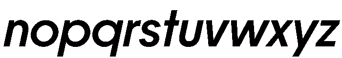 PPFrama MediumItalic Font LOWERCASE
