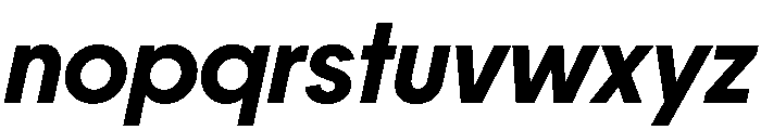 PPFrama SemiboldItalic Font LOWERCASE