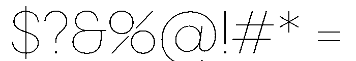 PPFrama Thin Instance Font OTHER CHARS