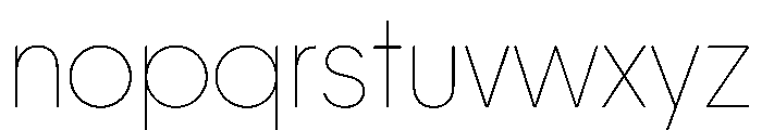 PPFrama Thin Instance Font LOWERCASE