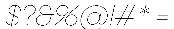 PPFrama ThinItalic Instance Font OTHER CHARS