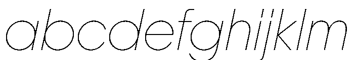 PPFrama ThinItalic Instance FONT
