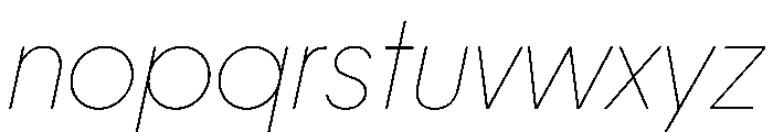 PPFrama ThinItalic Instance Font LOWERCASE