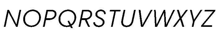 PPFramaText LightItalic Instance Font UPPERCASE