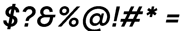 PPFramaText MediumItalic Instance Font OTHER CHARS