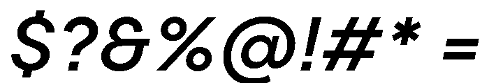 PPFramaText MediumItalic Font OTHER CHARS