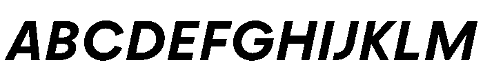 PPFramaText SemiboldItalic Instance Font UPPERCASE