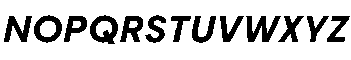 PPFramaText SemiboldItalic Instance Font UPPERCASE