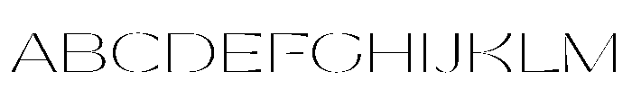 PPGatwick GliderThin Instance Font UPPERCASE
