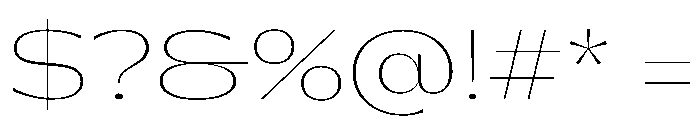 PPGatwick JetHairline Instance Font OTHER CHARS