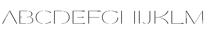 PPGatwickGlider Hairline Instance Font UPPERCASE
