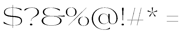 PPGatwickGlider Thin Instance Font OTHER CHARS