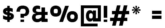 PPGoshaSans Bold Instance Font OTHER CHARS