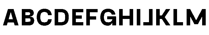 PPGoshaSans Bold Instance Font UPPERCASE