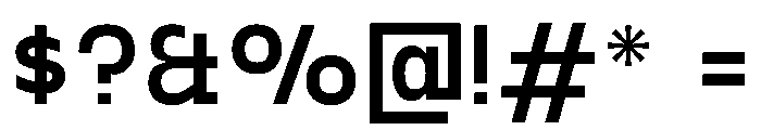 PPGoshaSans Medium Font OTHER CHARS