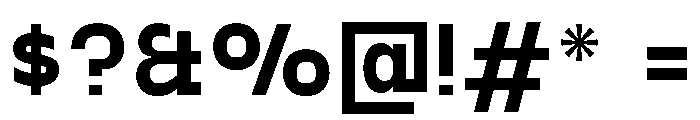 PPGoshaSans Semibold Instance Font OTHER CHARS