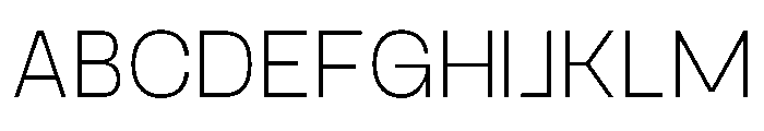 PPGoshaSans Thin Instance Font UPPERCASE