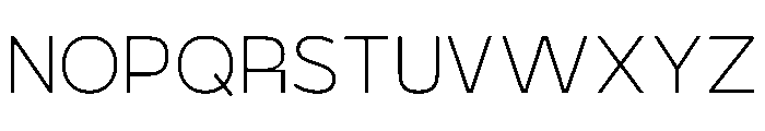 PPGoshaSans Thin Instance Font UPPERCASE