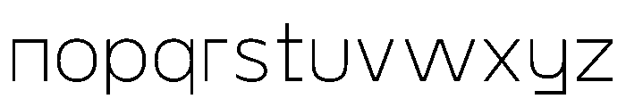 PPGoshaSans Thin Instance Font LOWERCASE
