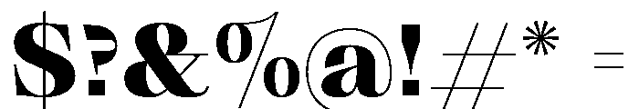 PPGrafier BlackDisplay Instance Font OTHER CHARS