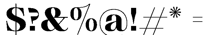 PPGrafier HeavyDisplay Instance Font OTHER CHARS