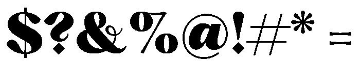 PPHatton Black Instance Font OTHER CHARS
