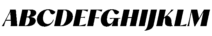 PPHatton BlackItalic Instance Font UPPERCASE