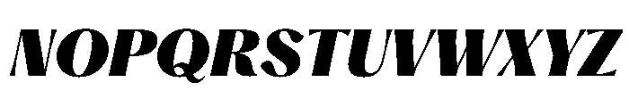 PPHatton BlackItalic Instance Font UPPERCASE