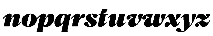 PPHatton BlackItalic Instance Font LOWERCASE