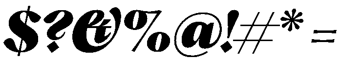 PPHatton BlackItalic Font OTHER CHARS