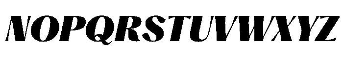 PPHatton BlackItalic Font UPPERCASE